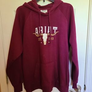 Ariat burgundy color hoodie